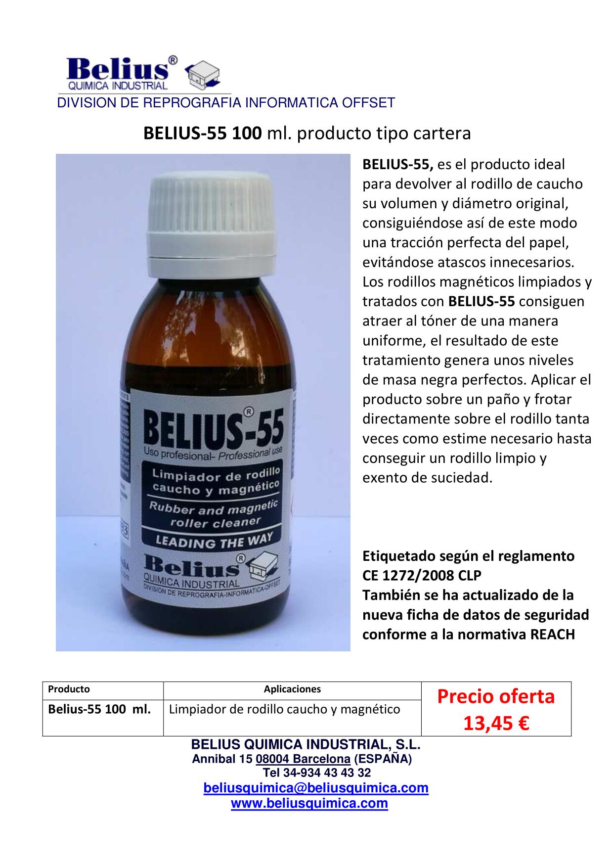 BELIUS 55 100 ml oferta